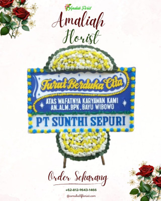 Papan Bunga Duka di Kuanino