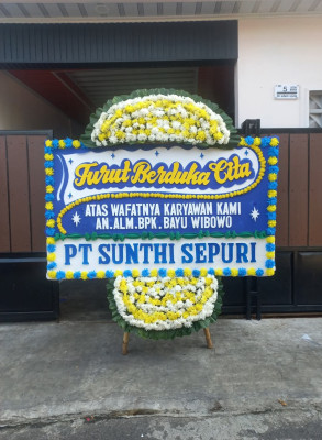 Papan Bunga Duka di Kuanino
